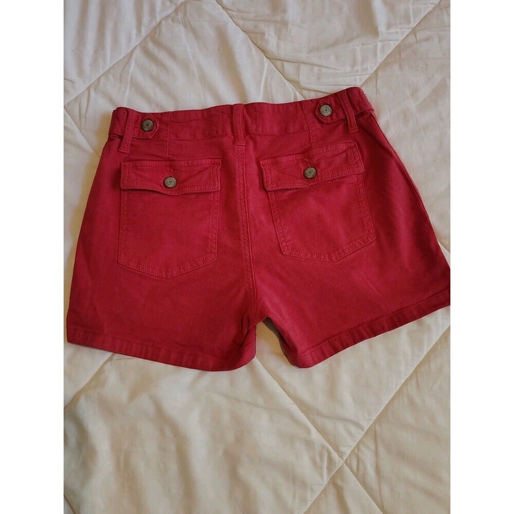 Pistola Red High-Waisted Utility Cargo Shorts Women’s Size 27 - Picture 5 of 11